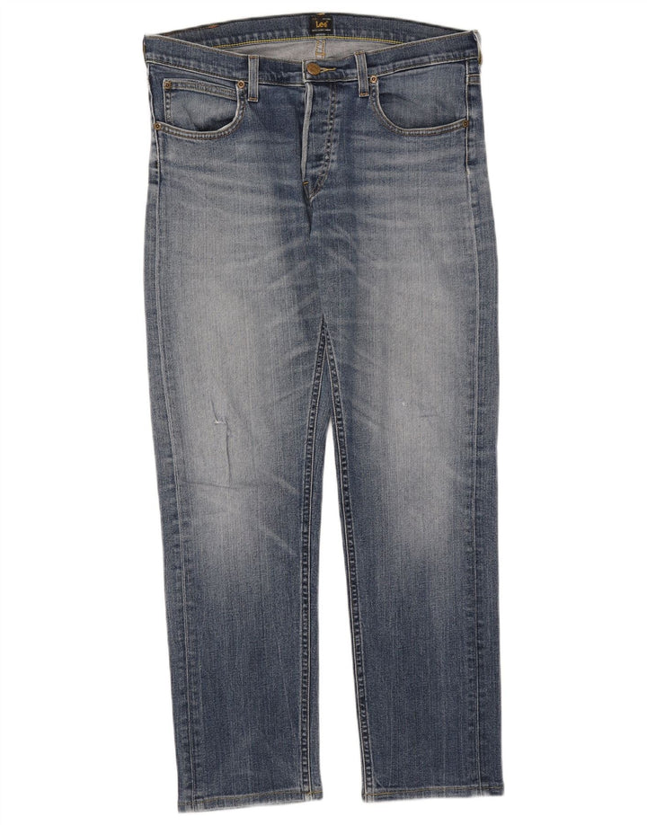 Vaqueros Lee Daren Straight para Mujer W34 L30 Algodón Azul