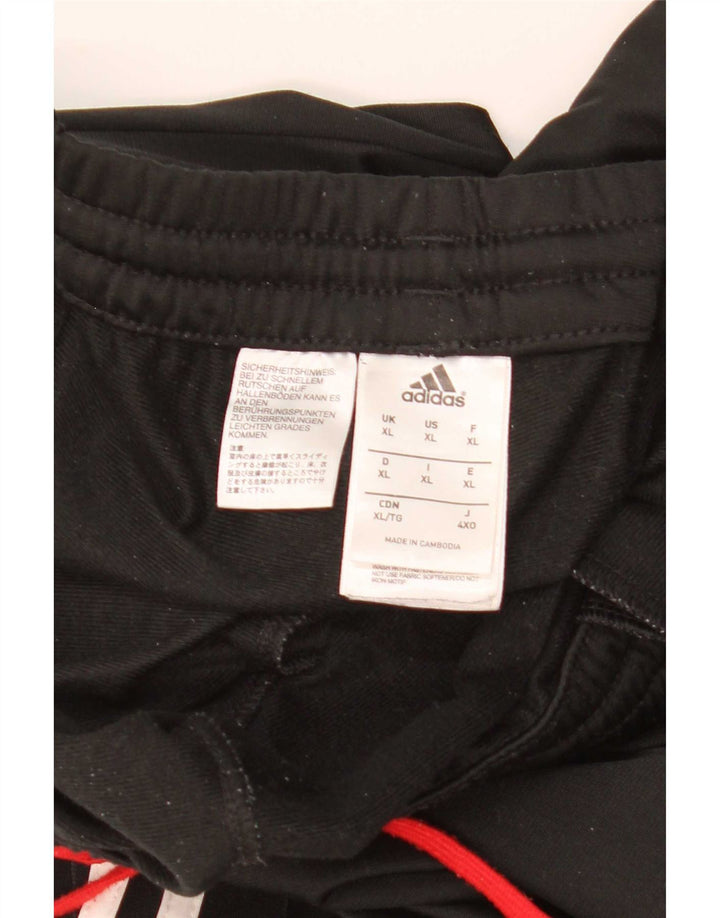 Adidas Hombre Pantalones De Chándal Joggers XL Negro Poliéster