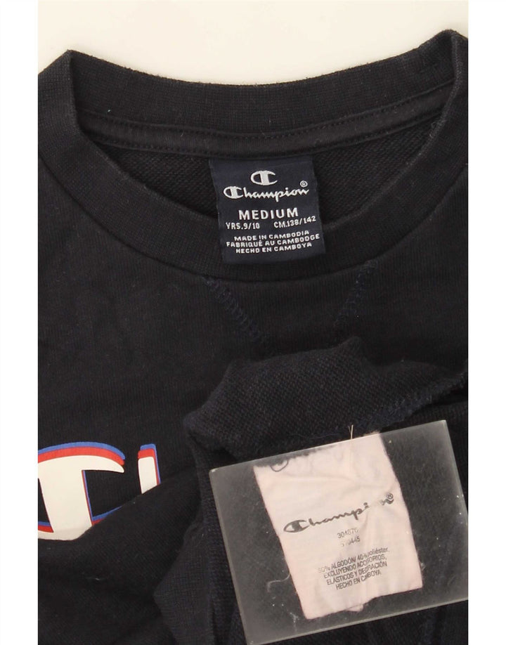 Champion Sudadera gráfica para niños 9-10 años Mediana Azul Marino Algodón