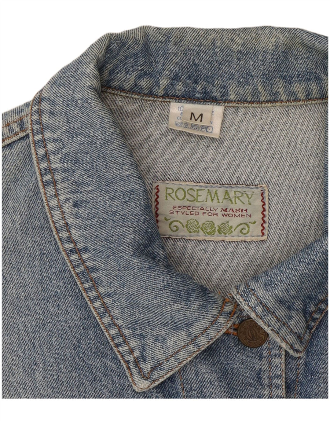 ROSEMARY Chaqueta vaquera corta para mujer Reino Unido 14 Algodón azul medio