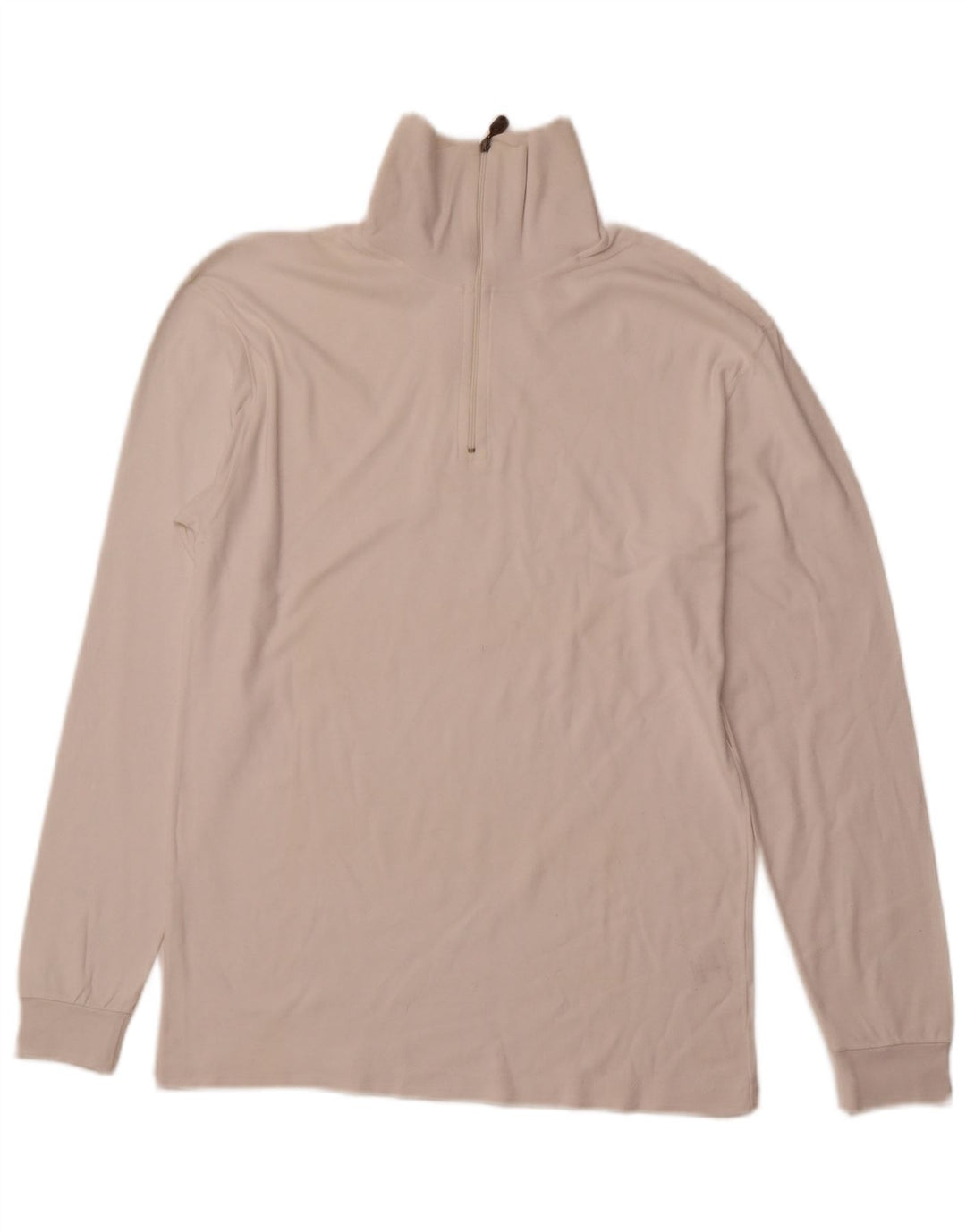 CONTE OF FLORENCE Top de chándal con cuello y cremallera para mujer IT 52 2XL Blanco