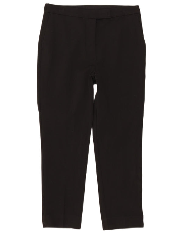 Marks & Spencer Pantalones Casuales Cortos para Mujer UK 12 Medium W30 L24 Negro