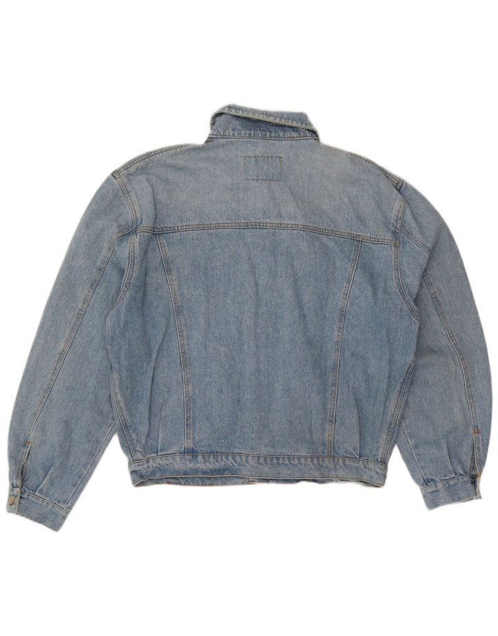 Vintage hombres chaqueta de mezclilla Reino Unido 40 azul grande