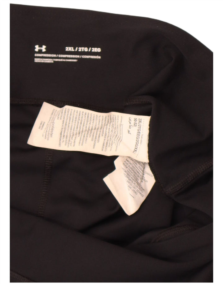 Under Armour Leggings capri para mujer UK 20 2XL Poliéster negro