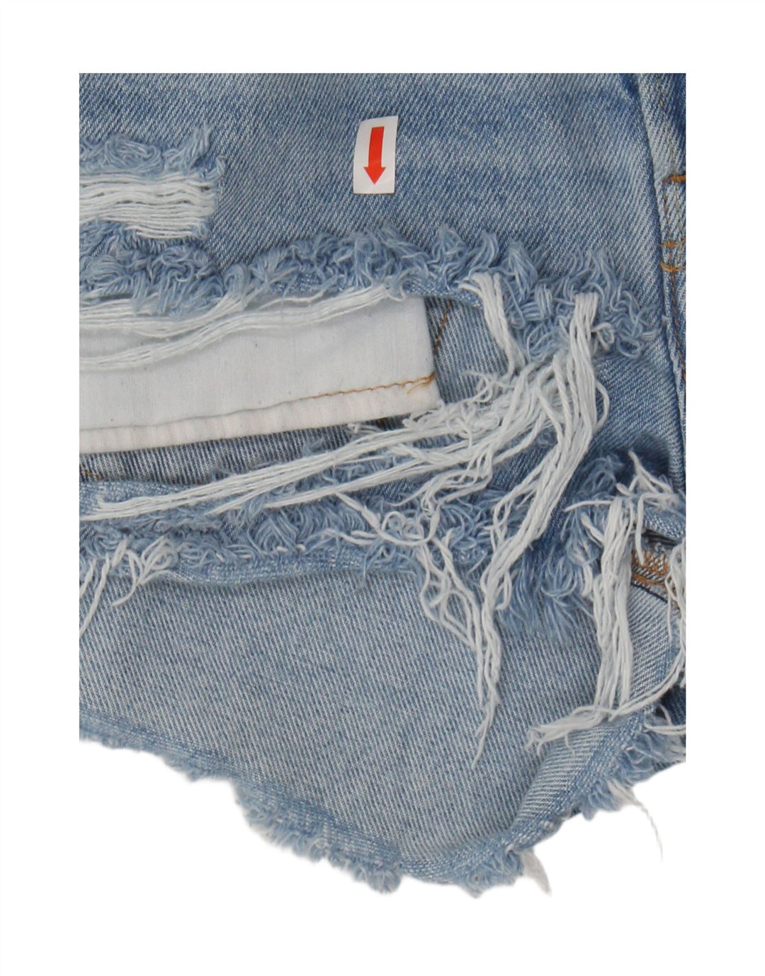 Levi's Shorts De Mezclilla Desgastados De Cintura Alta Para Mujer W25 XS Algodón Azul