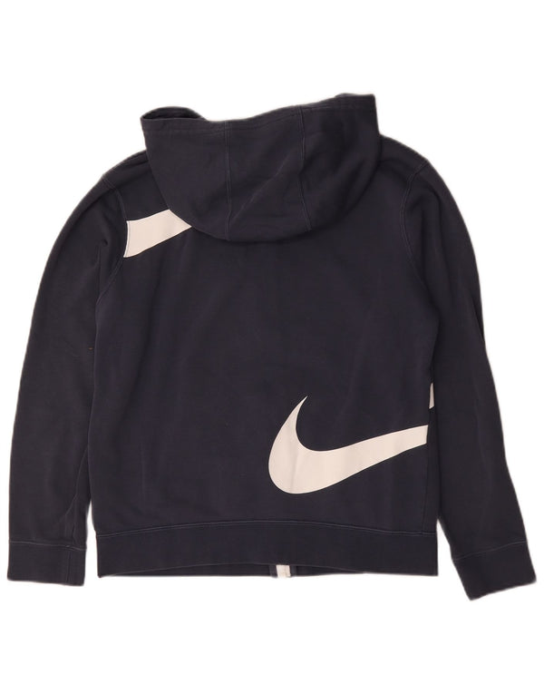 Nike Swoosh Graphic Zip Sudadera con capucha para niños 13-14 años XL Azul marino Algodón