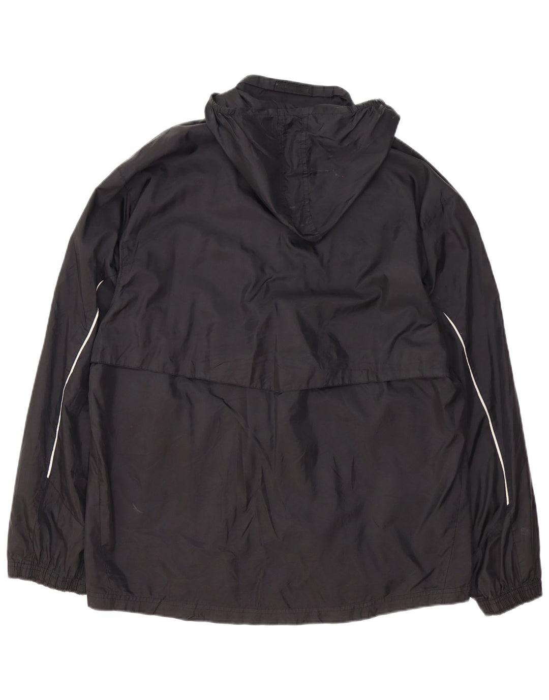 PUMA Chaqueta impermeable con capucha para hombre, talla 42, talla grande, color negro, poliamida