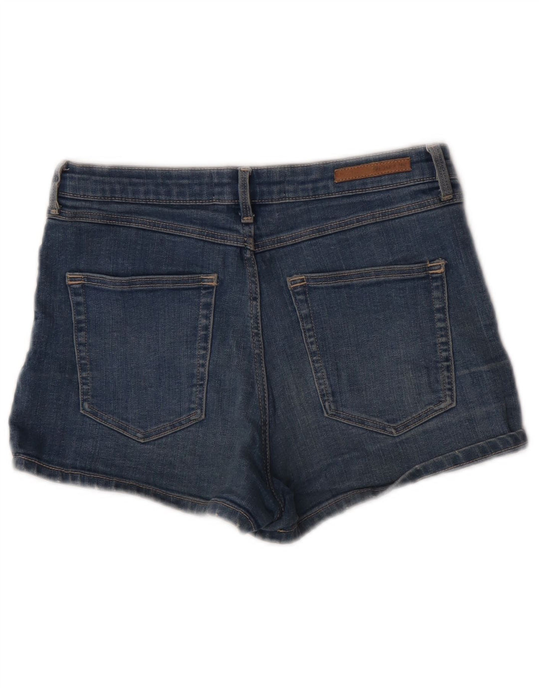 Zara Pantalones cortos de mezclilla para mujer EU 38 Small W28 Algodón azul