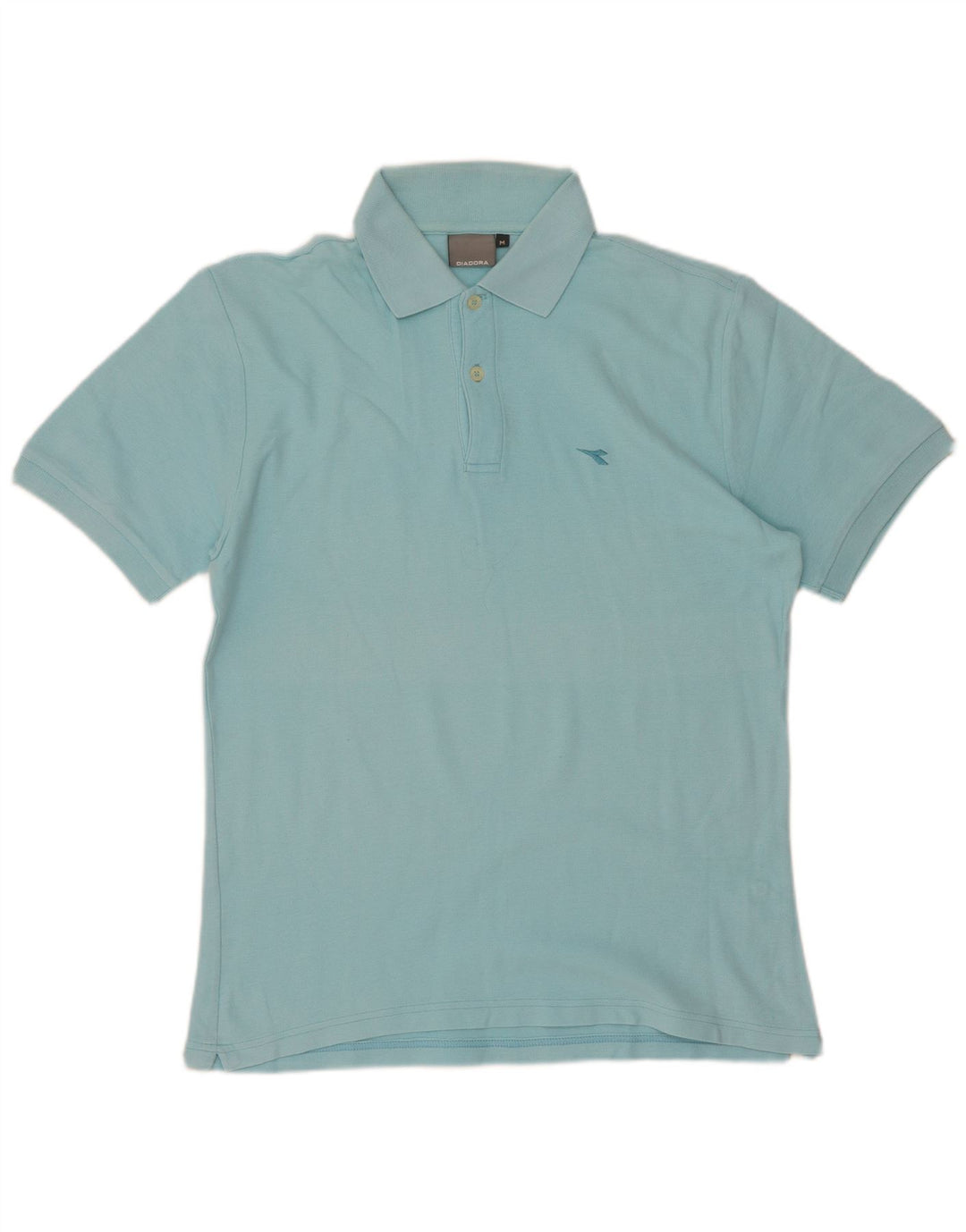 Polo Diadora Hombre Algodón Azul Medio