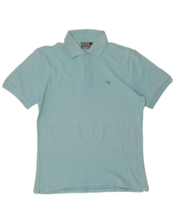 Polo Diadora Hombre Algodón Azul Medio