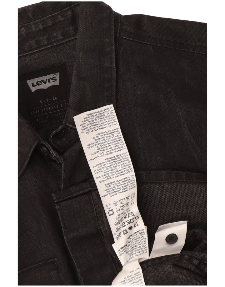 Levi's Camisa Vaquera Pequeña De Algodón Negro Para Hombre