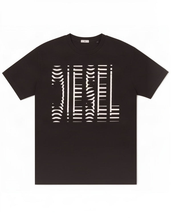 Diesel Hombre Camiseta Gráfica Top XL Algodón Negro