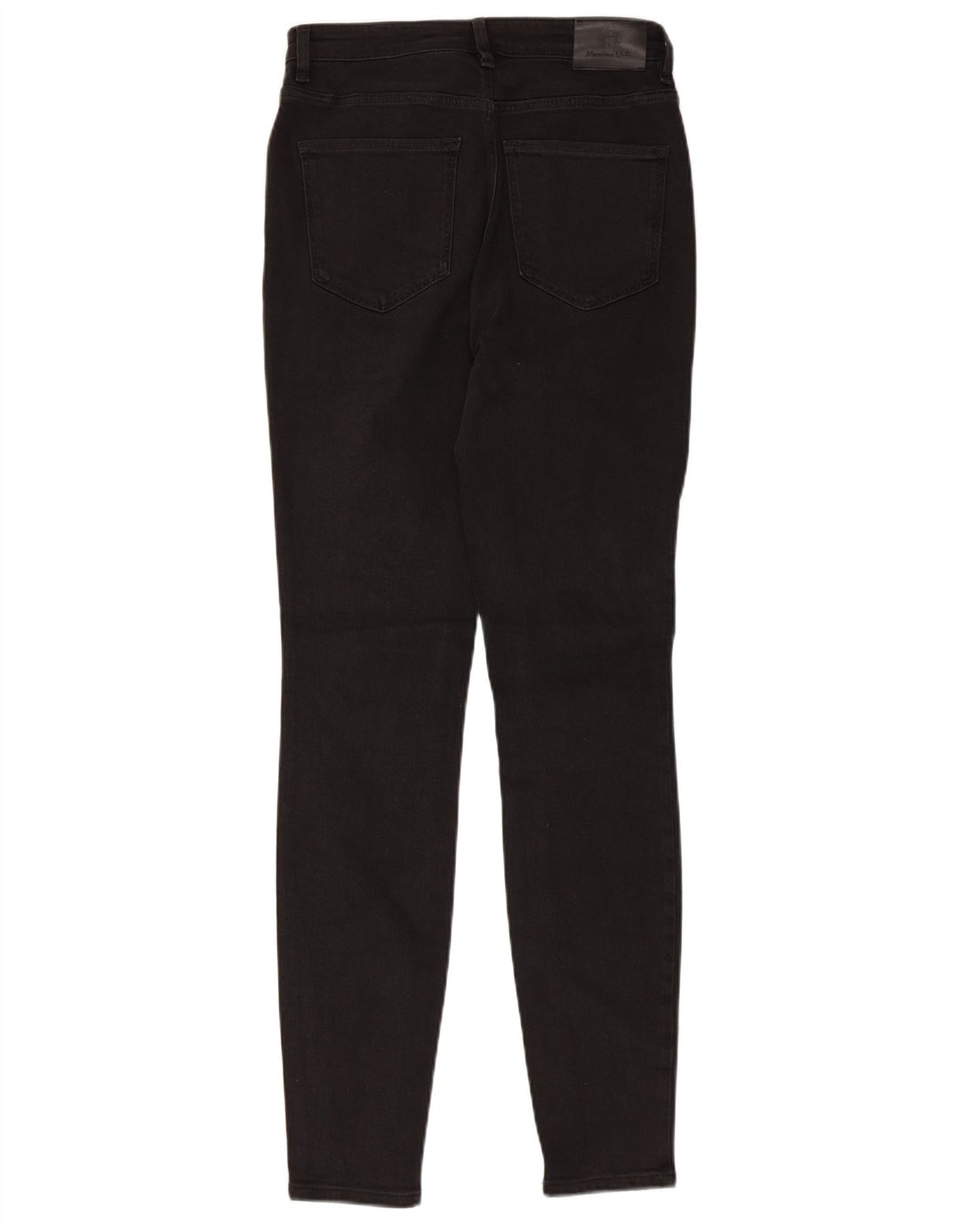 Massimo Dutti Vaqueros Pitillo Mujer EU 38 Small W28 L30 Poliéster Negro