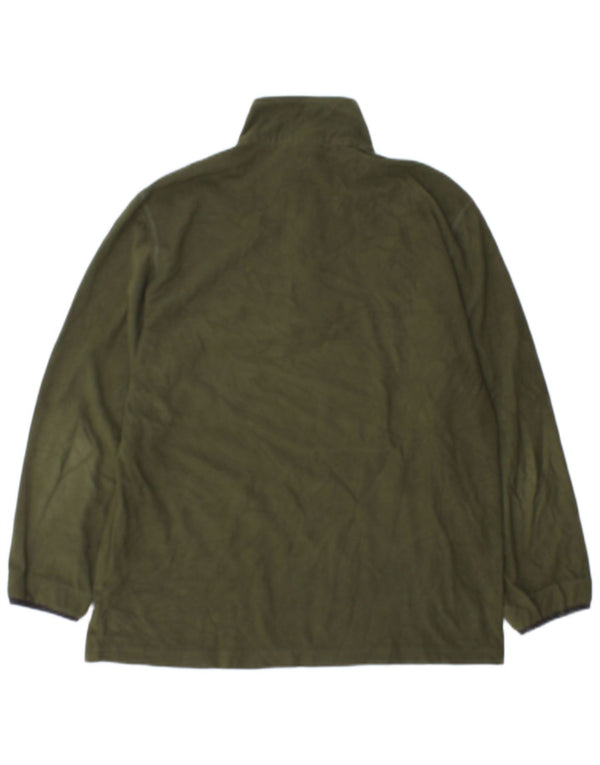 Champion Jersey De Forro Polar Con Cremallera Para Hombre Poliéster Caqui Grande