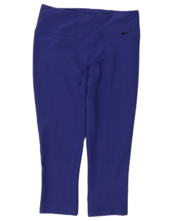 Nike - Leggings capri Dri Fit para mujer, talla 8, poliéster morado pequeño