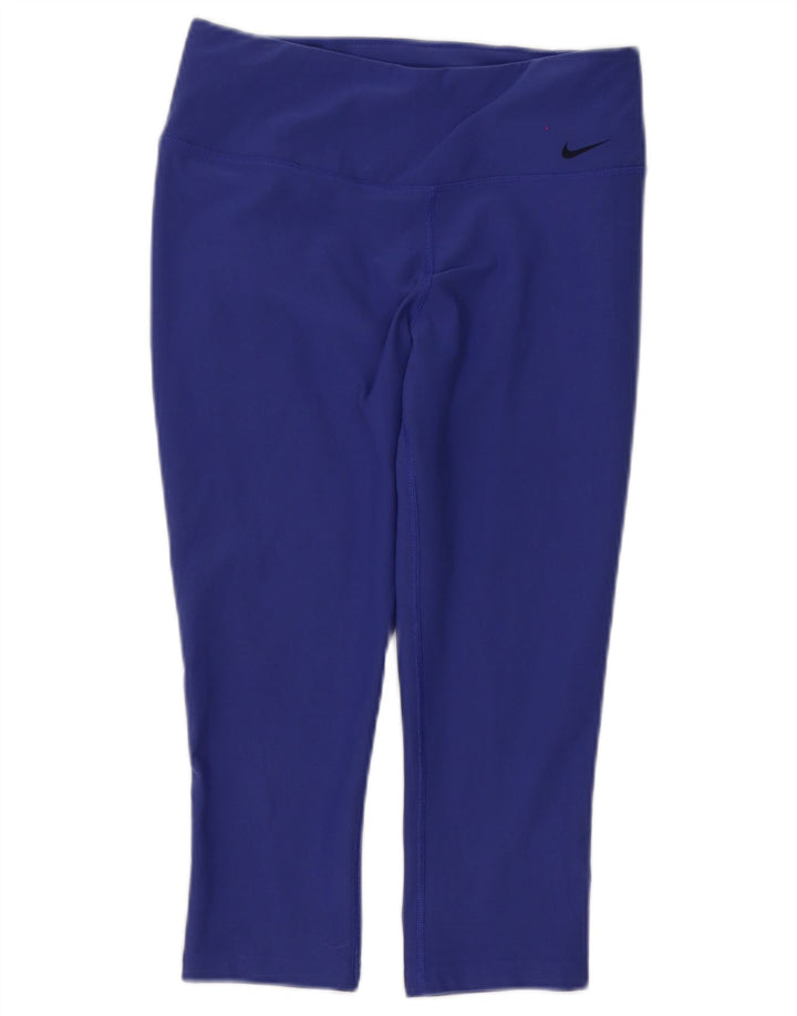 Nike - Leggings capri Dri Fit para mujer, talla 8, poliéster morado pequeño