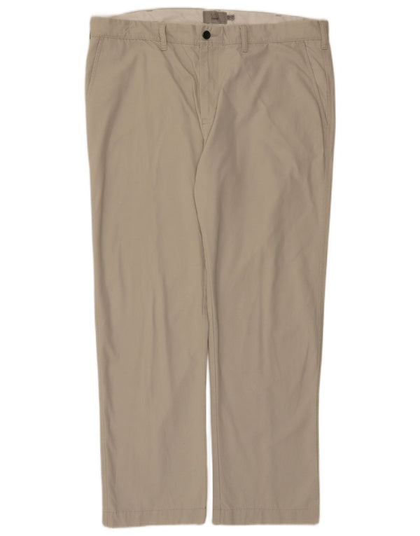 Marks & Spencer Pantalón chino recto para hombre W40 L31 Algodón beige