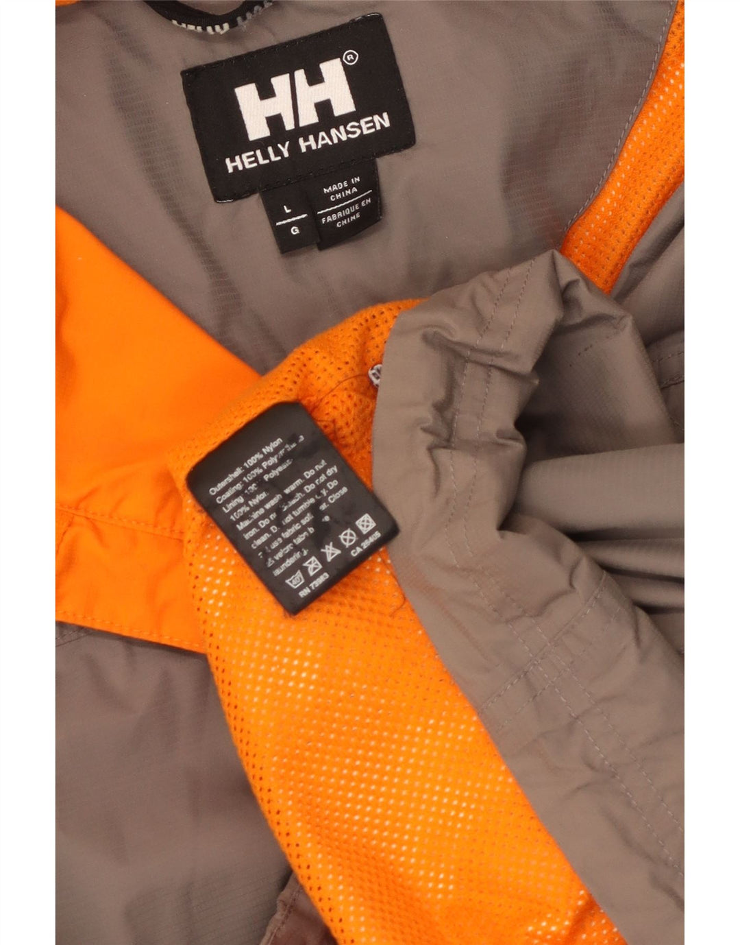 Helly Hansen Chaqueta impermeable para hombre UK 40 Large Nylon gris