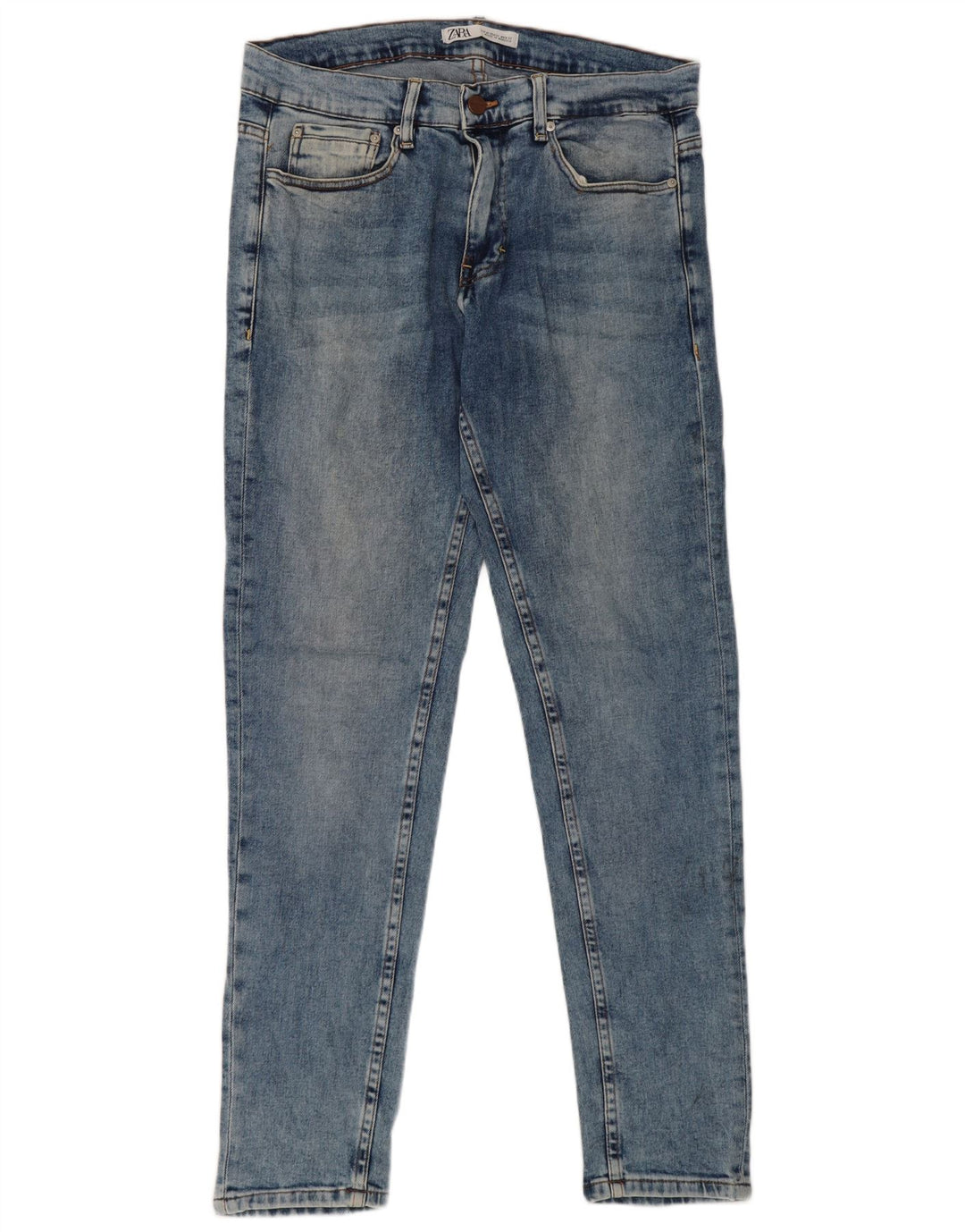 Zara Mens Slim Jeans Talla 42 Grande W32 L31 Azul