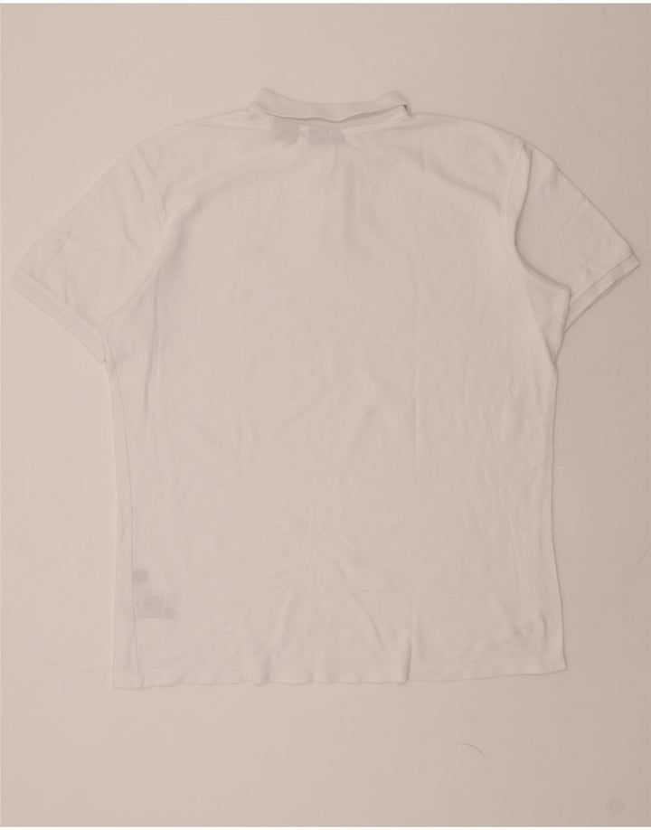 FILA Mens Polo Shirt XL White Cotton Vintage Fila and Second-Hand Fila from Messina Hembry 