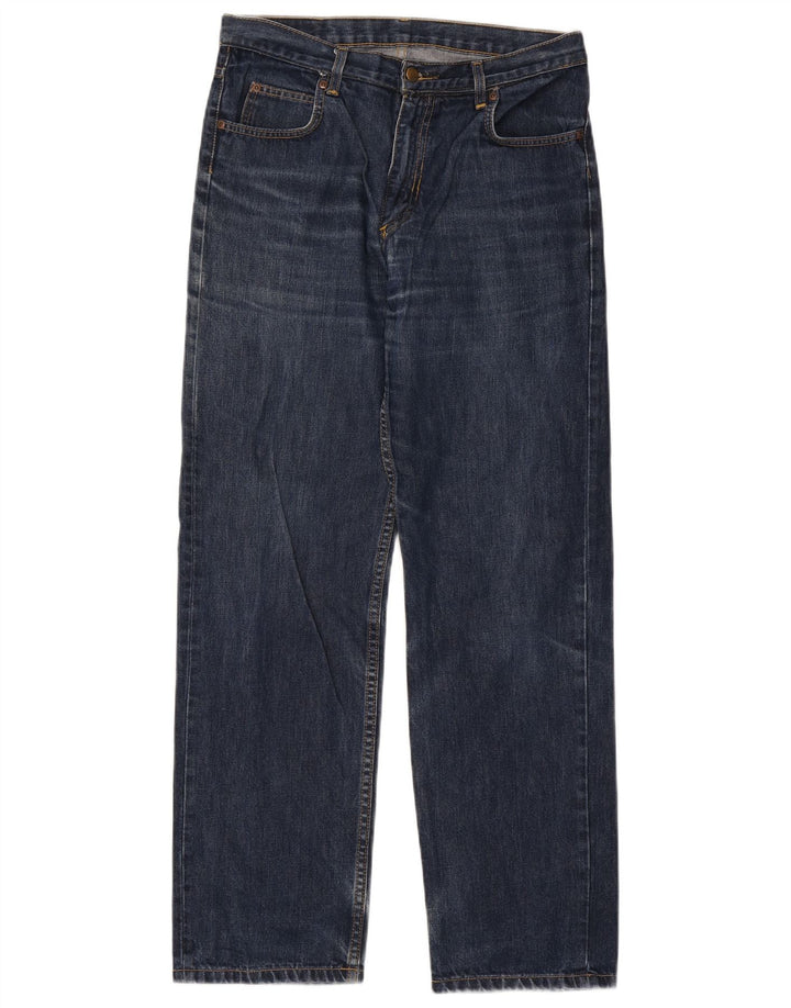 Vaqueros Rectos Lee Hombre W30 L31 Azul Marino