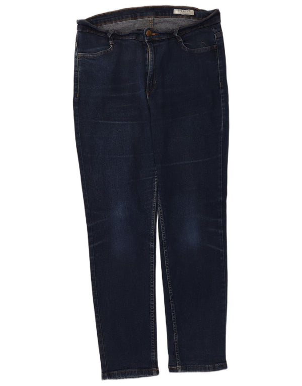 Marks & Spencer Vaqueros rectos regulares para mujer UK 46 Large W34 L28 Azul marino