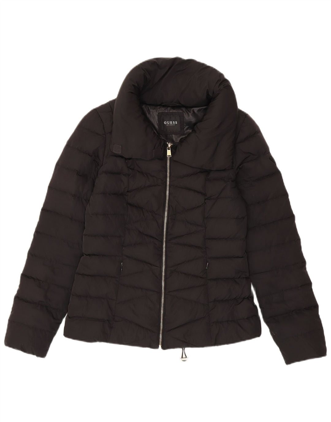 Guess Chaqueta acolchada para mujer UK 10 Small Poliéster negro