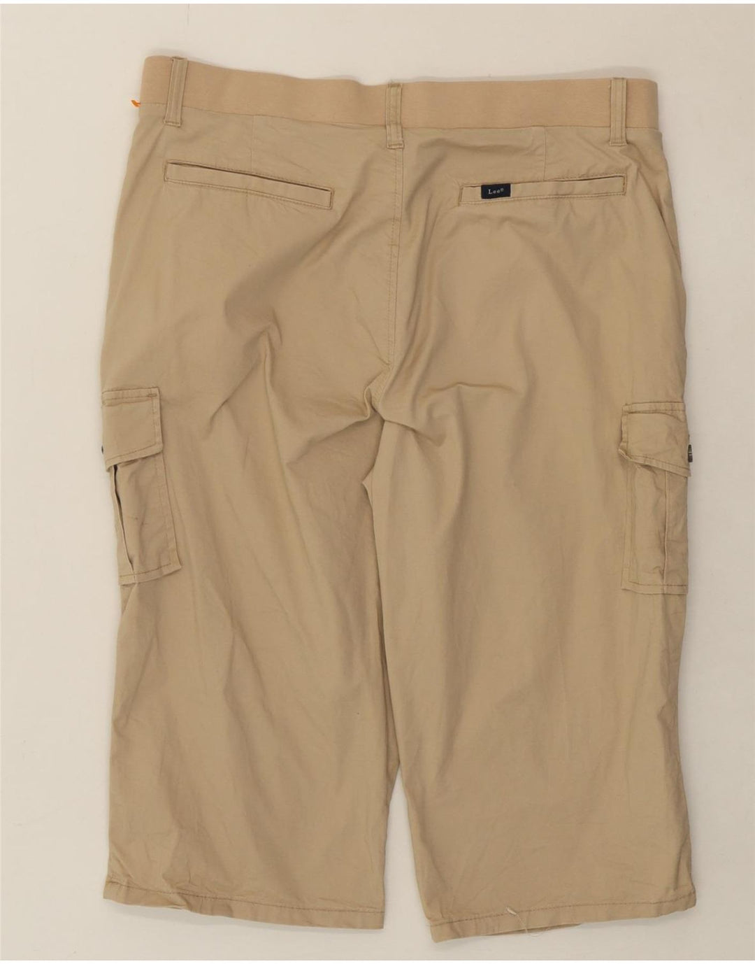 LEE Womens Bermuda Cargo Shorts US 16 2XL W36 Beige Cotton Vintage Lee and Second-Hand Lee from Messina Hembry 
