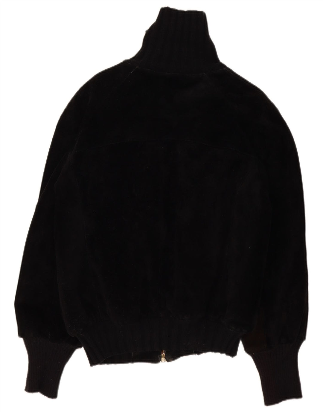 Vintage hombres Sherpa chaqueta de cuero IT 44 XS negro retro