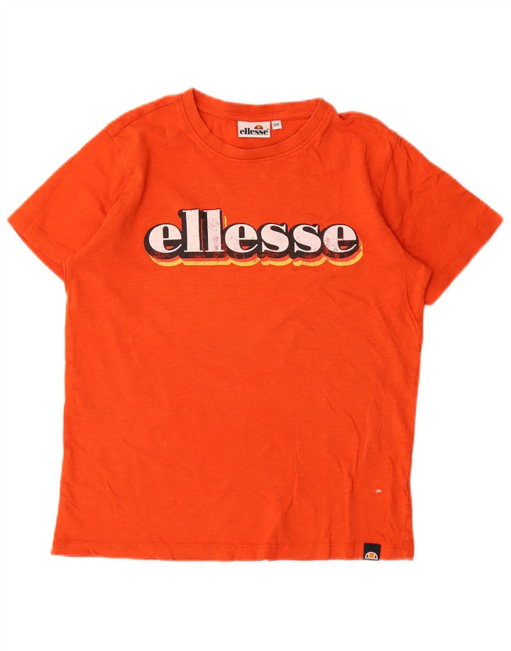 Ellesse Camiseta gráfica para niño 11-12 años Naranja