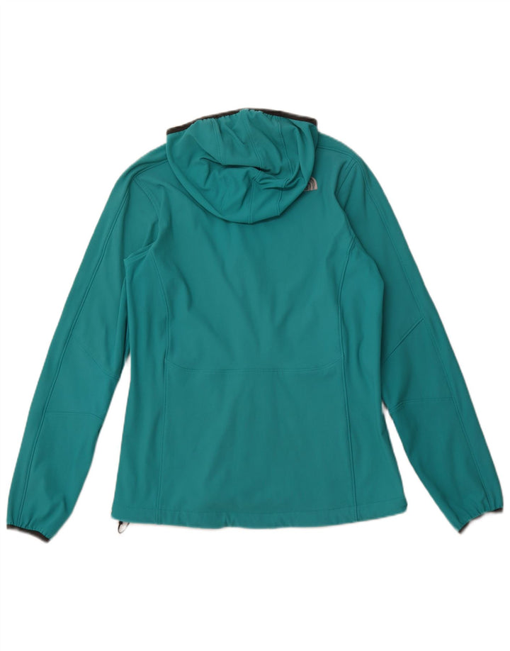 THE NORTH FACE Chaqueta superior de chándal con capucha para mujer UK 12 Medium Turquesa