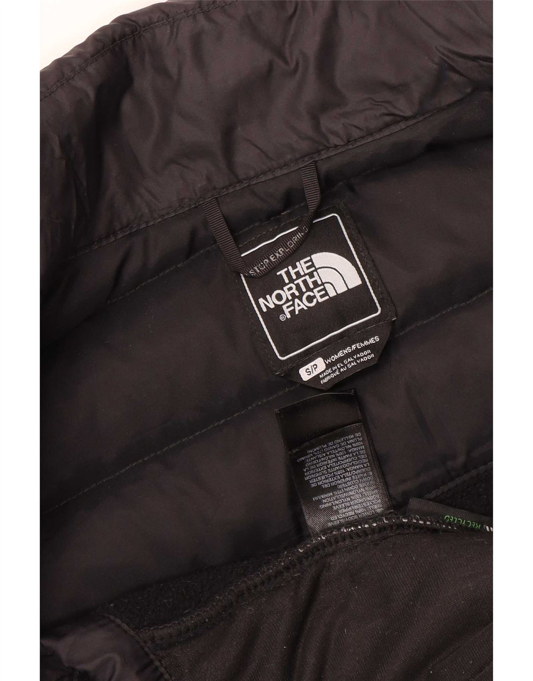 The North Face Chaqueta acolchada con forro extragrande para mujer UK 10 Small Black