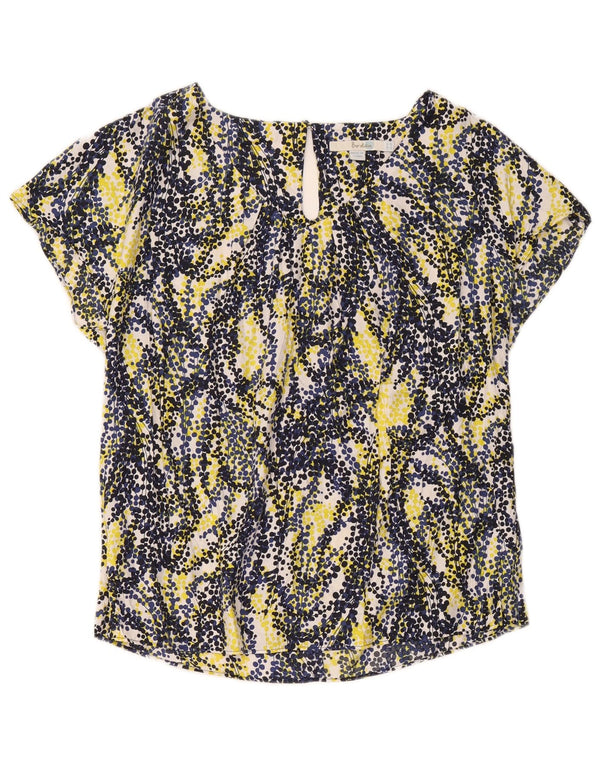 Boden Blusa para Mujer Top UK 44 Grande Viscosa con Manchas Multicolores