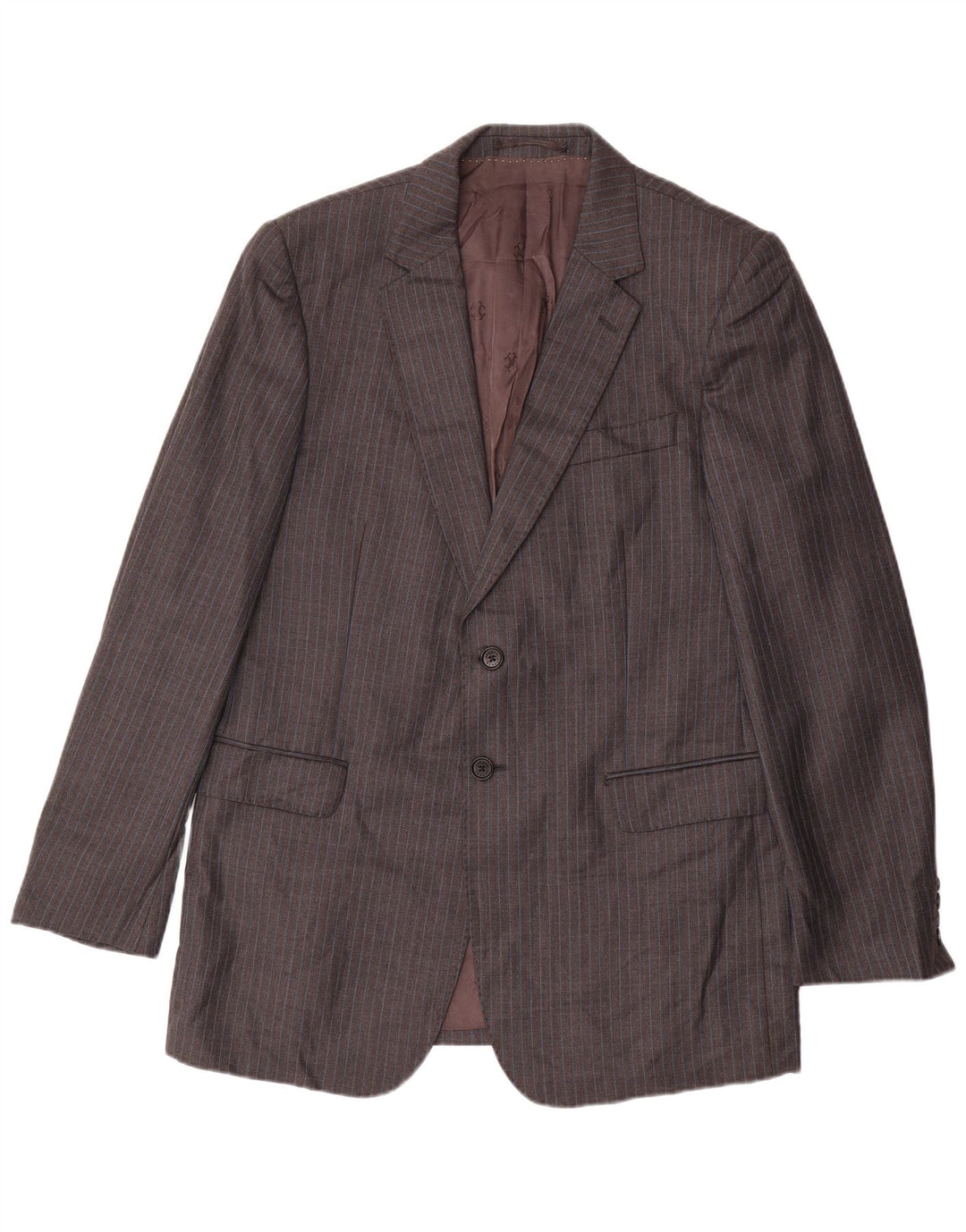 Jaeger Traje de 2 piezas con 2 botones para hombre UK 42 XL W36 L34 Gris Pinstripe Classic