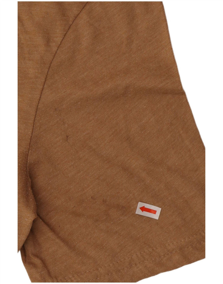 Camiseta J. Crew Hombre Top Algodón Moteado Beige Medio