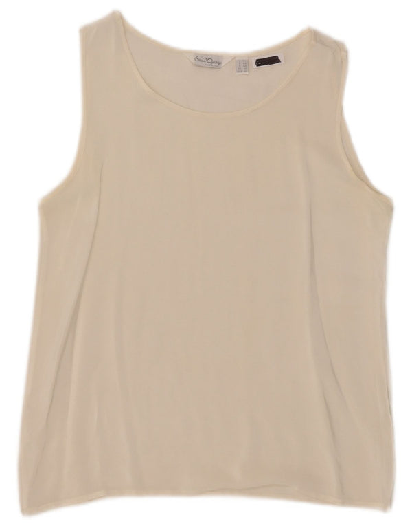Blusa sin mangas para mujer Saint George UK 12 Medium Off White