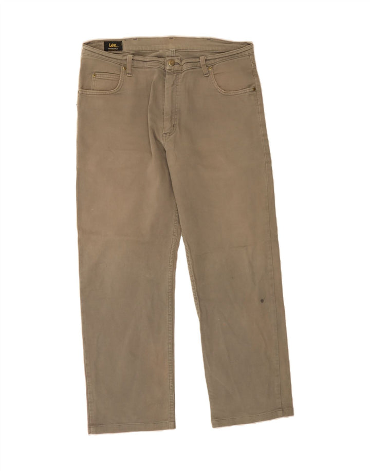 LEE Mens Straight Jeans W36 L30 Grey Vintage Lee and Second-Hand Lee from Messina Hembry 