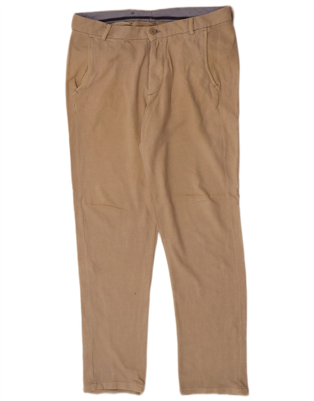 Zara Hombre Pantalón Chino Slim Fit Mediano W34 L32 Beige
