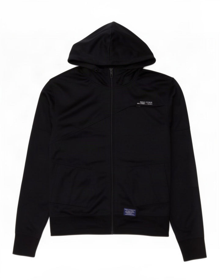 Jack & Jones - Sudadera con capucha y cremallera para hombre, talla grande, poliéster azul marino
