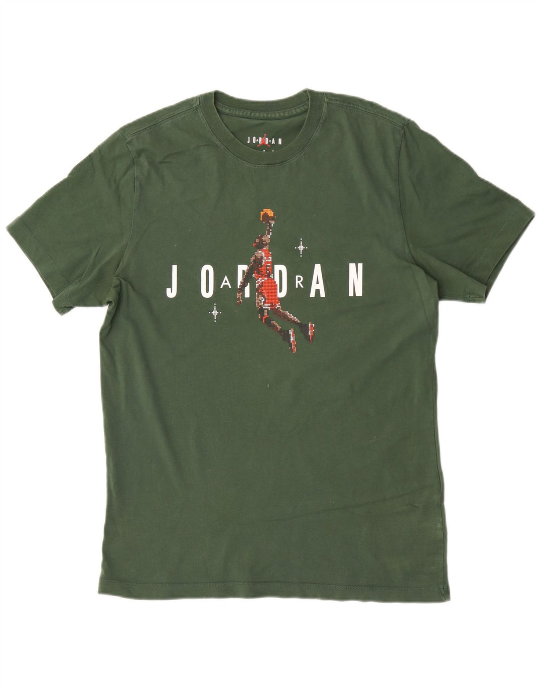 Jordan - Camiseta gráfica para hombre, parte superior de algodón verde medio