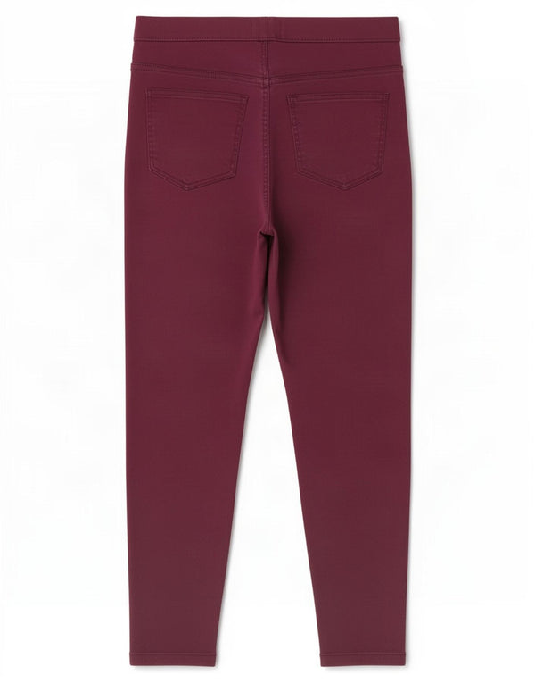 Marks & Spencer Jeans Jegging Cortos para Mujer UK 12 Medium W30 L25 Púrpura