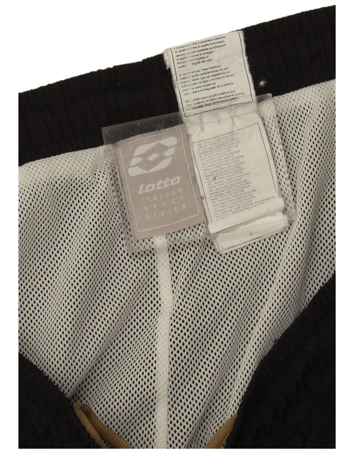 Lotto Hombre Pantalones De Chándal Joggers Large Negro Poliéster