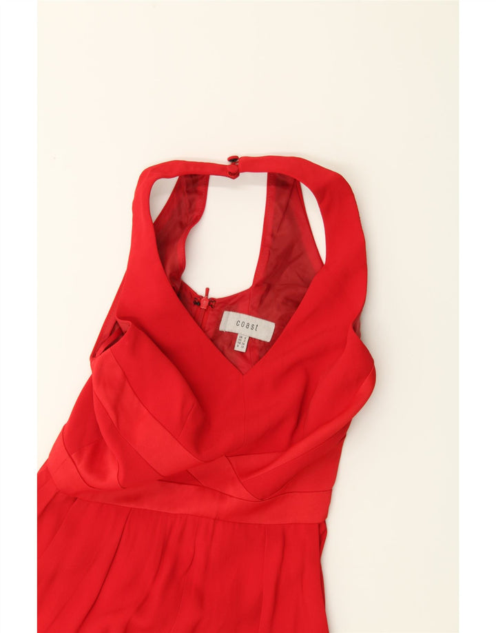 COAST Womens Sleeveless Playsuit UK 6 XS Red Viscose Vintage Coast and Second-Hand Coast from Messina Hembry 