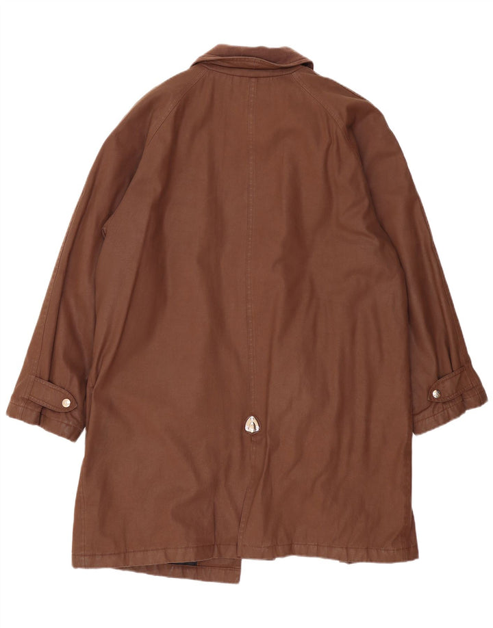 PIERO GUIDI Chaqueta de algodón encerado para hombre UK 40 Large Brown Cotton