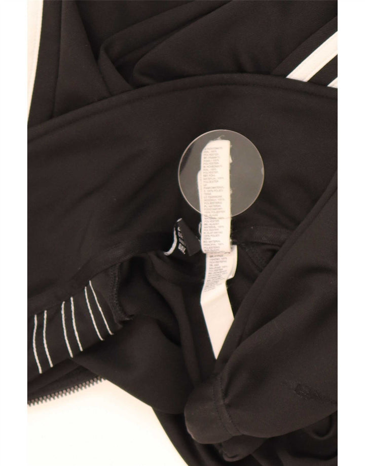 Adidas Chaqueta de chándal para hombre UK 38/40 Mediano Negro Poliéster