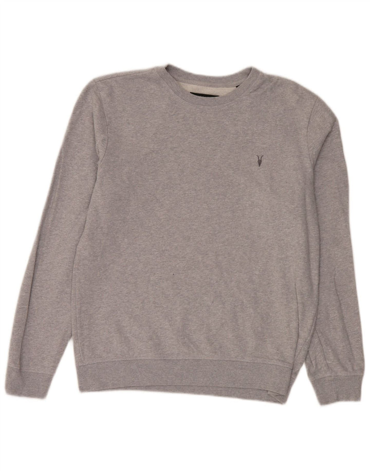 Sudadera All Saints Hombre Jersey Gris Medio Algodón