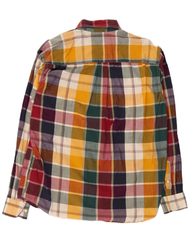 Alley & Sons Camisa A Cuadros Para Hombre Algodón A Cuadros Multicolor Mediano