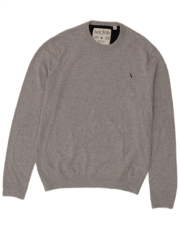 Jack Wills Jersey De Cuello Redondo Para Hombre De Algodón Gris Medio