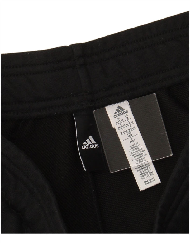 ADIDAS Pantalones de chándal gráficos para mujer Joggers UK 12/14 Mediano Negro