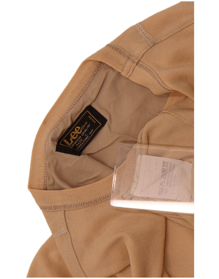 Lee Camiseta para mujer Top UK 44 Large Beige Cotton